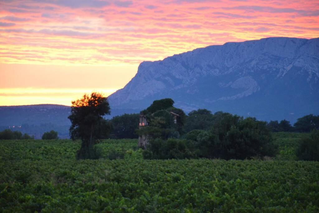 Апартаменти Vue Sainte Victoire, Proche Aix-En-Provence Pourrieres Екстер'єр фото